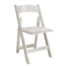 White Wood Chair with White Pad