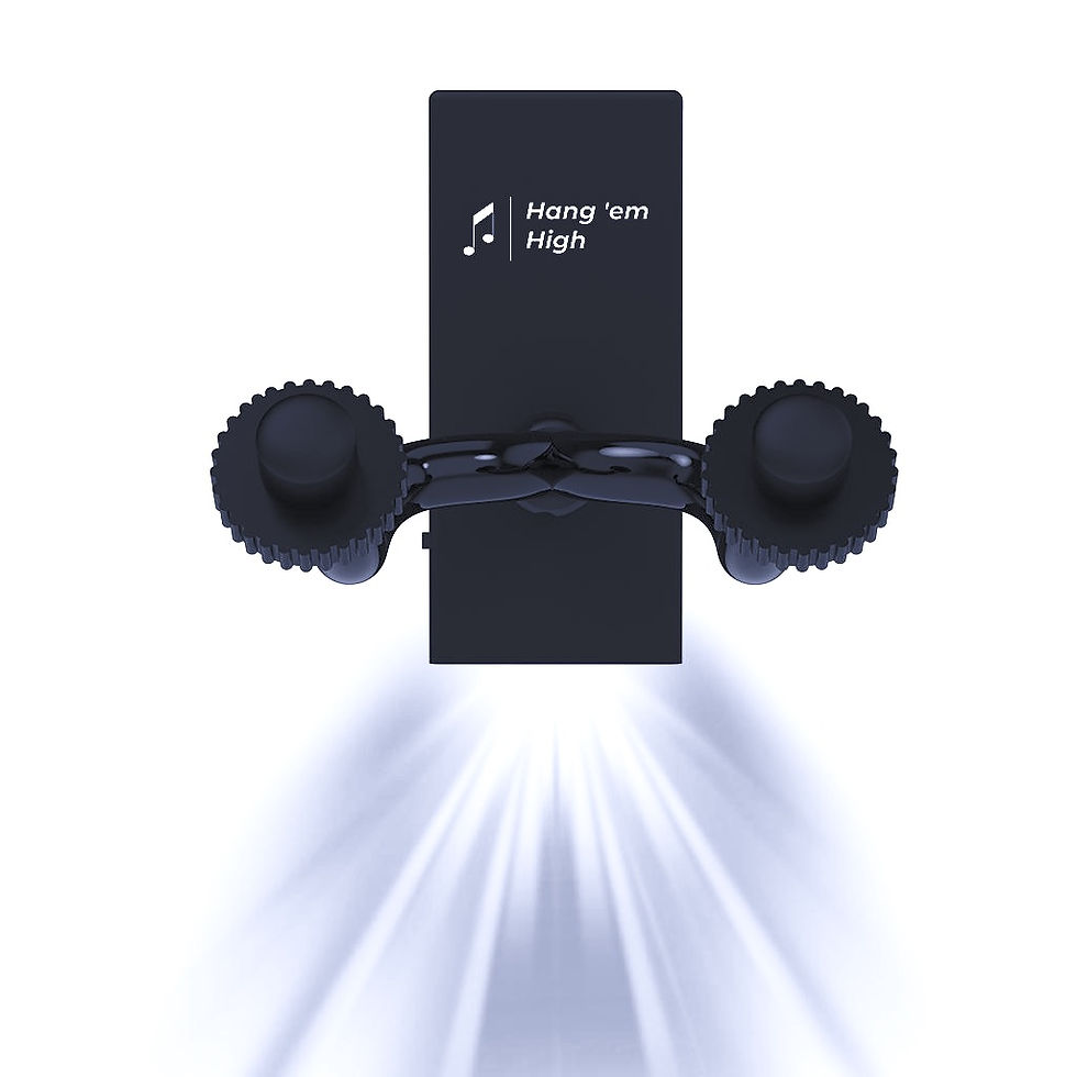 Thumbnail: LED lit wall mount guitar hanger