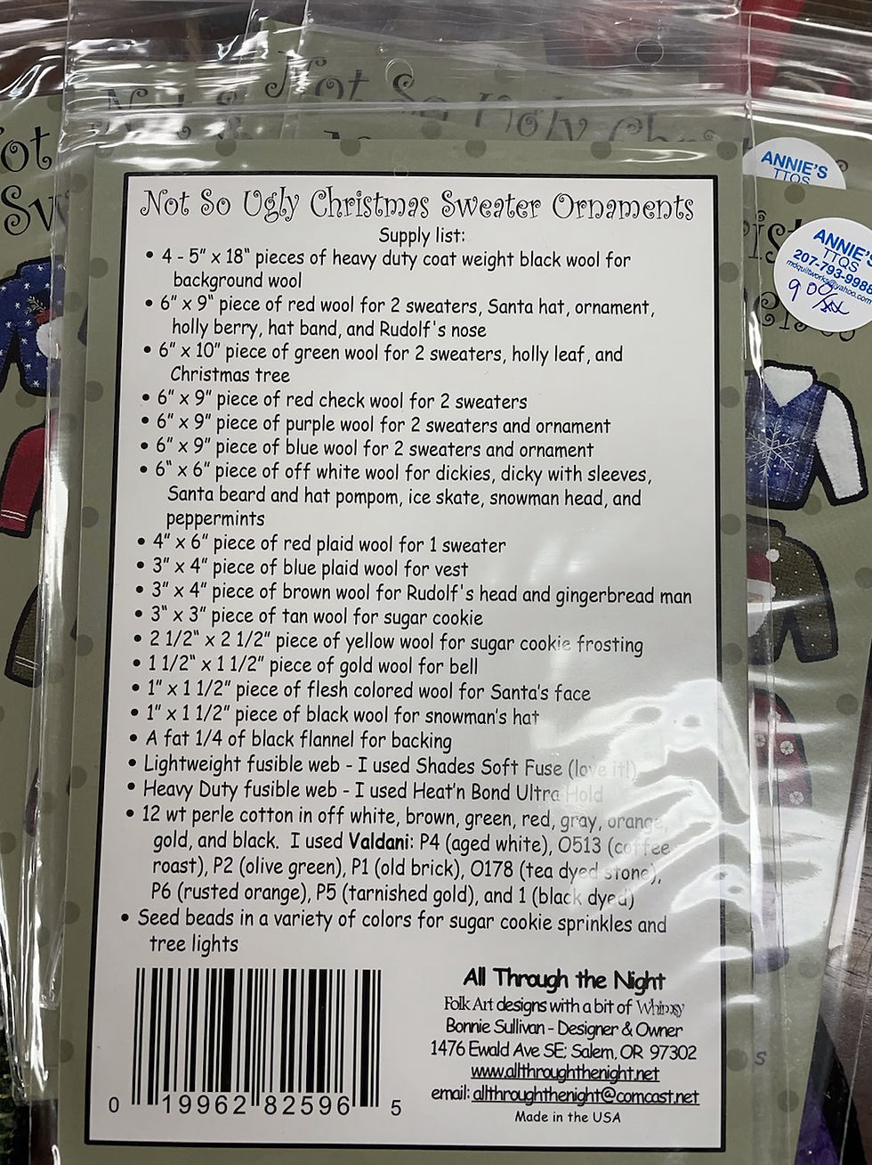 Thumbnail: Not So Ugly Christmas Sweater Ornaments Pattern