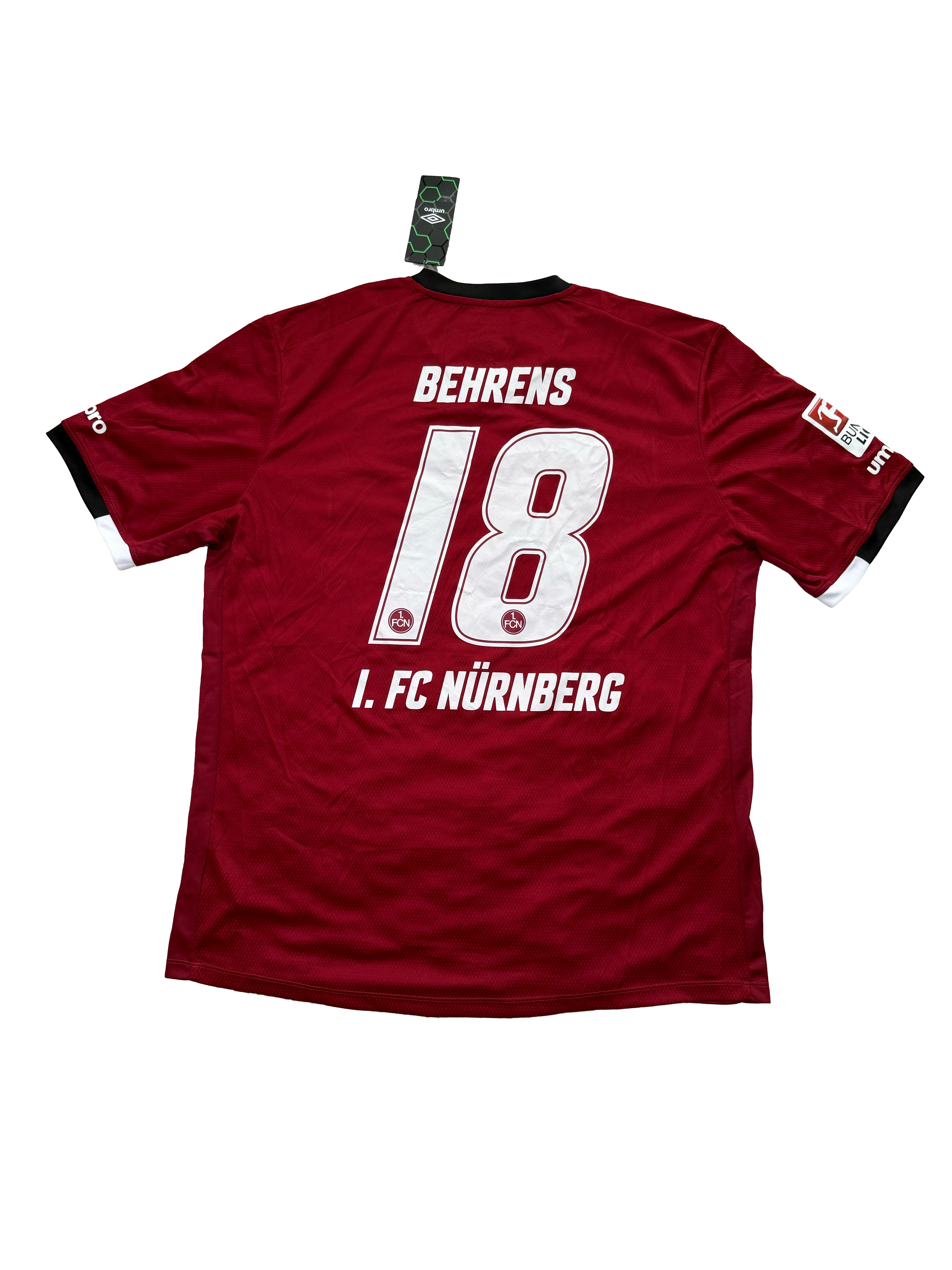 2016-17 1.FC Nürnberg Heimtrikot XXL Behrens