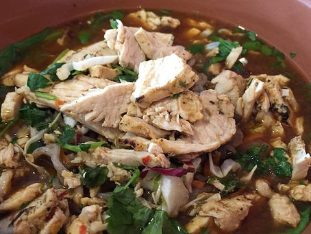 Soba Noodle Broth Bowl with Chicken