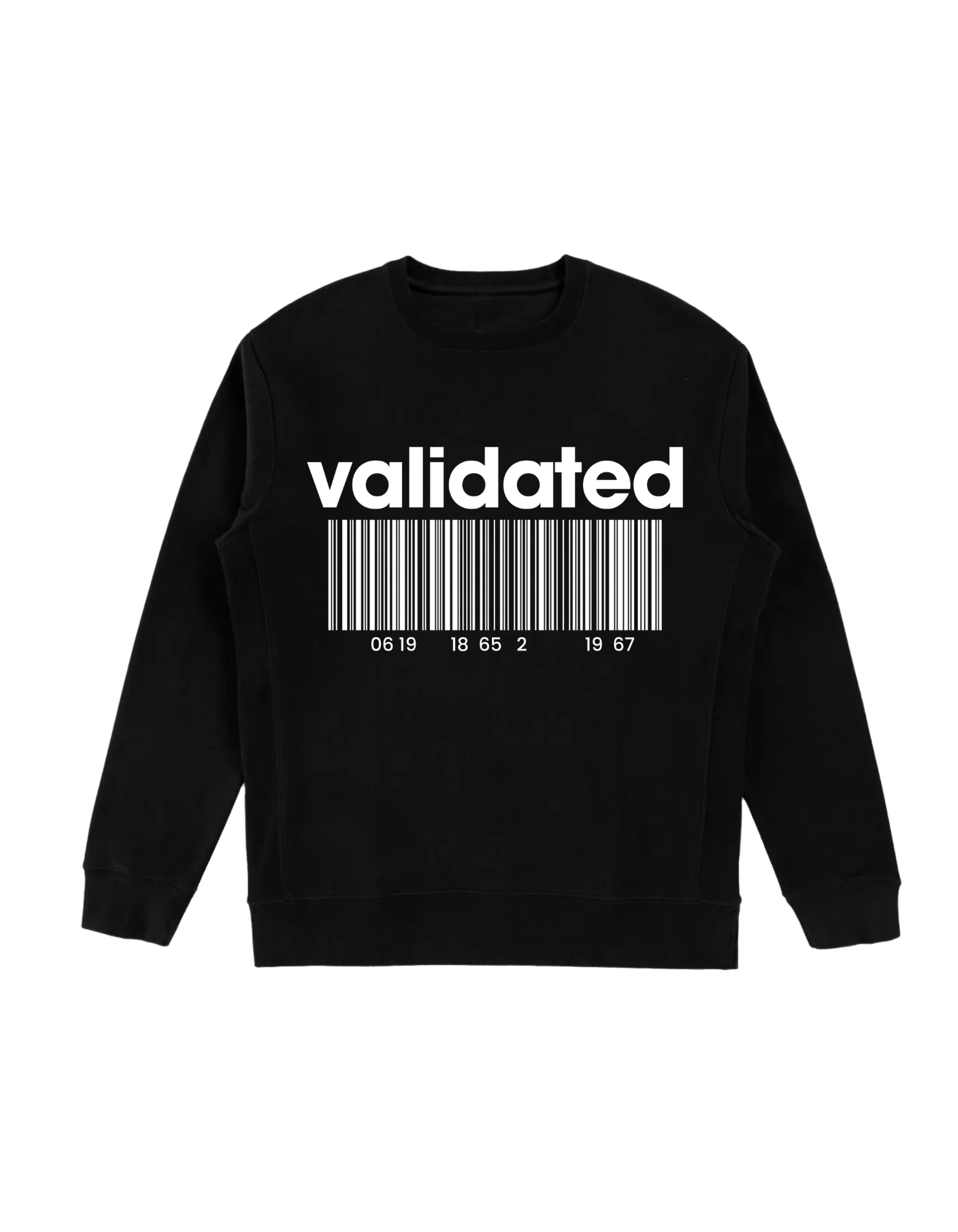 Black and White 1865 Crewneck