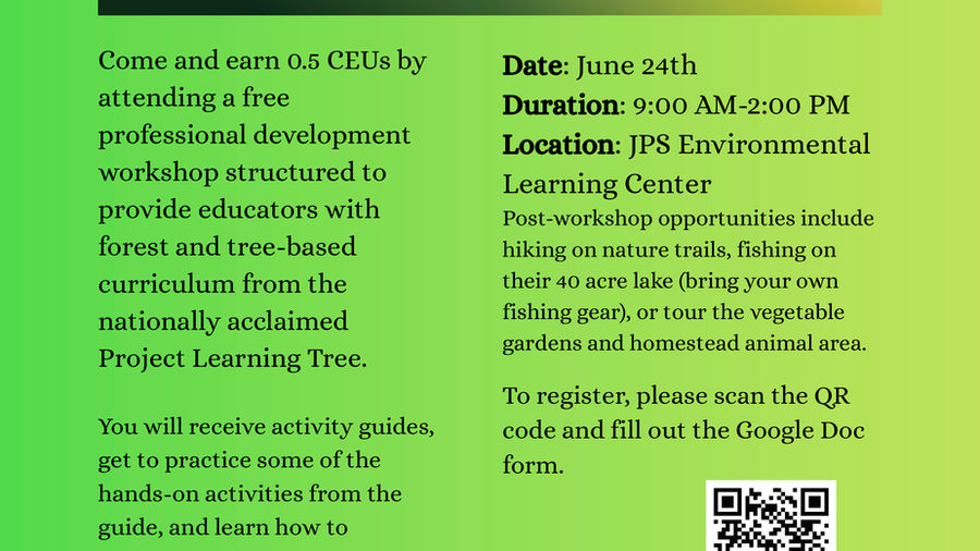 Forestry-based professional development workshop for Central MS educators
