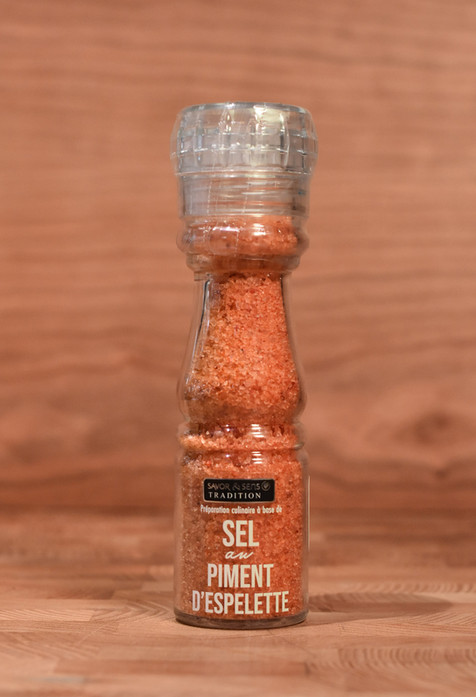 Salt med Piment d'Espelette Sel au Piment d'Espelette krydret gourmet salt