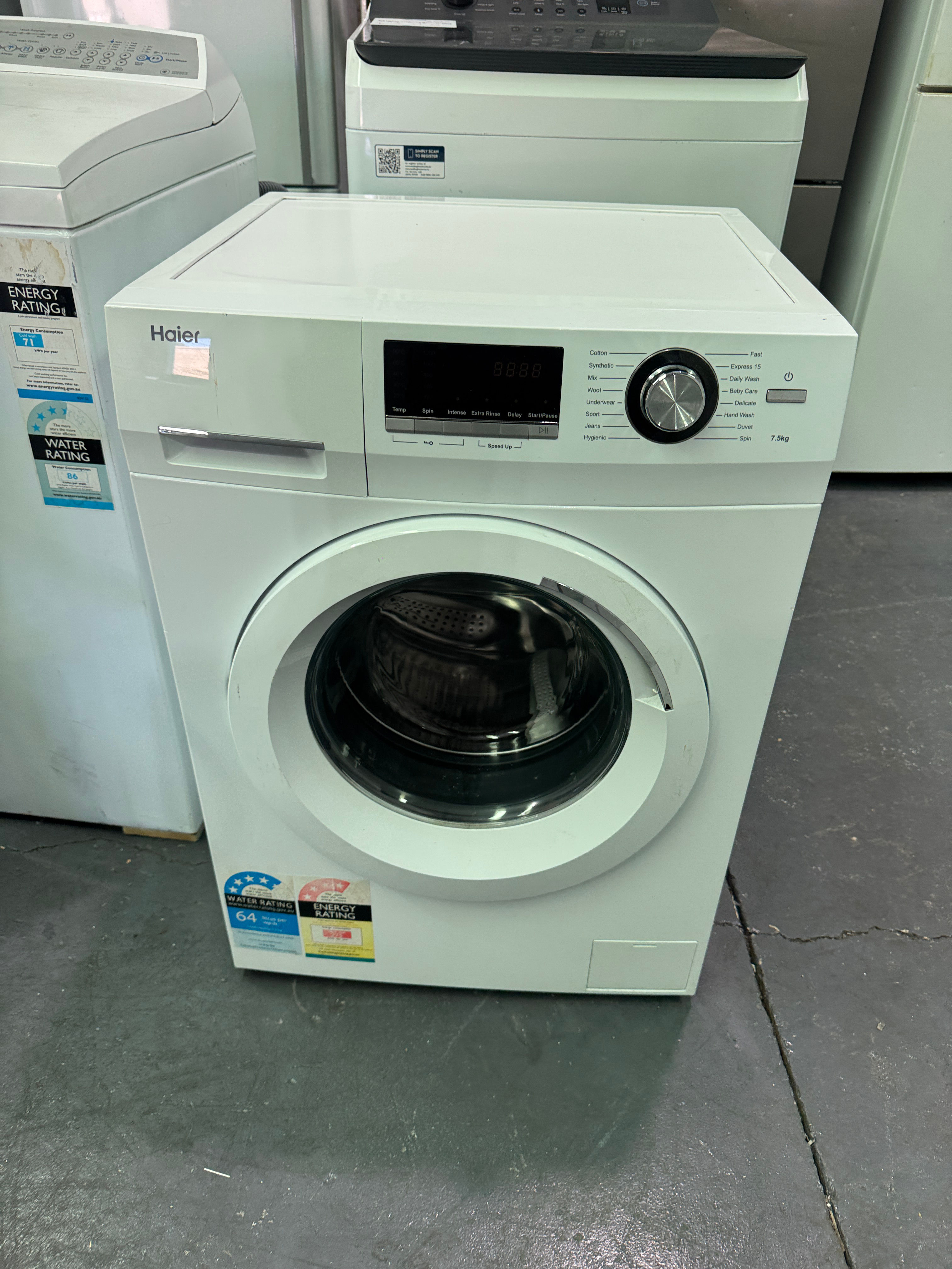 7.5kg Haier Front Loader (FL1658)