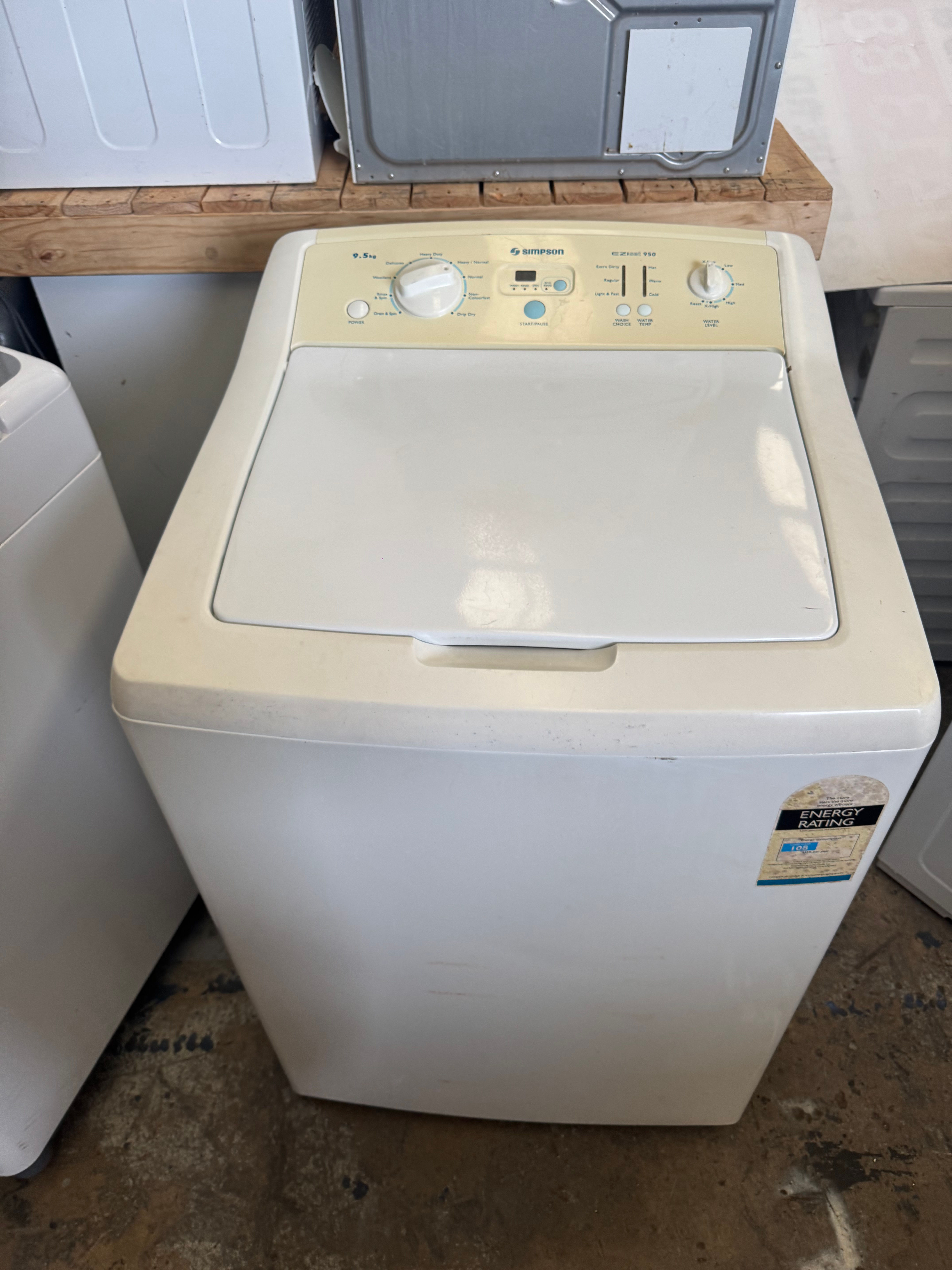 9.5kg Simpson top loader (TL1441)