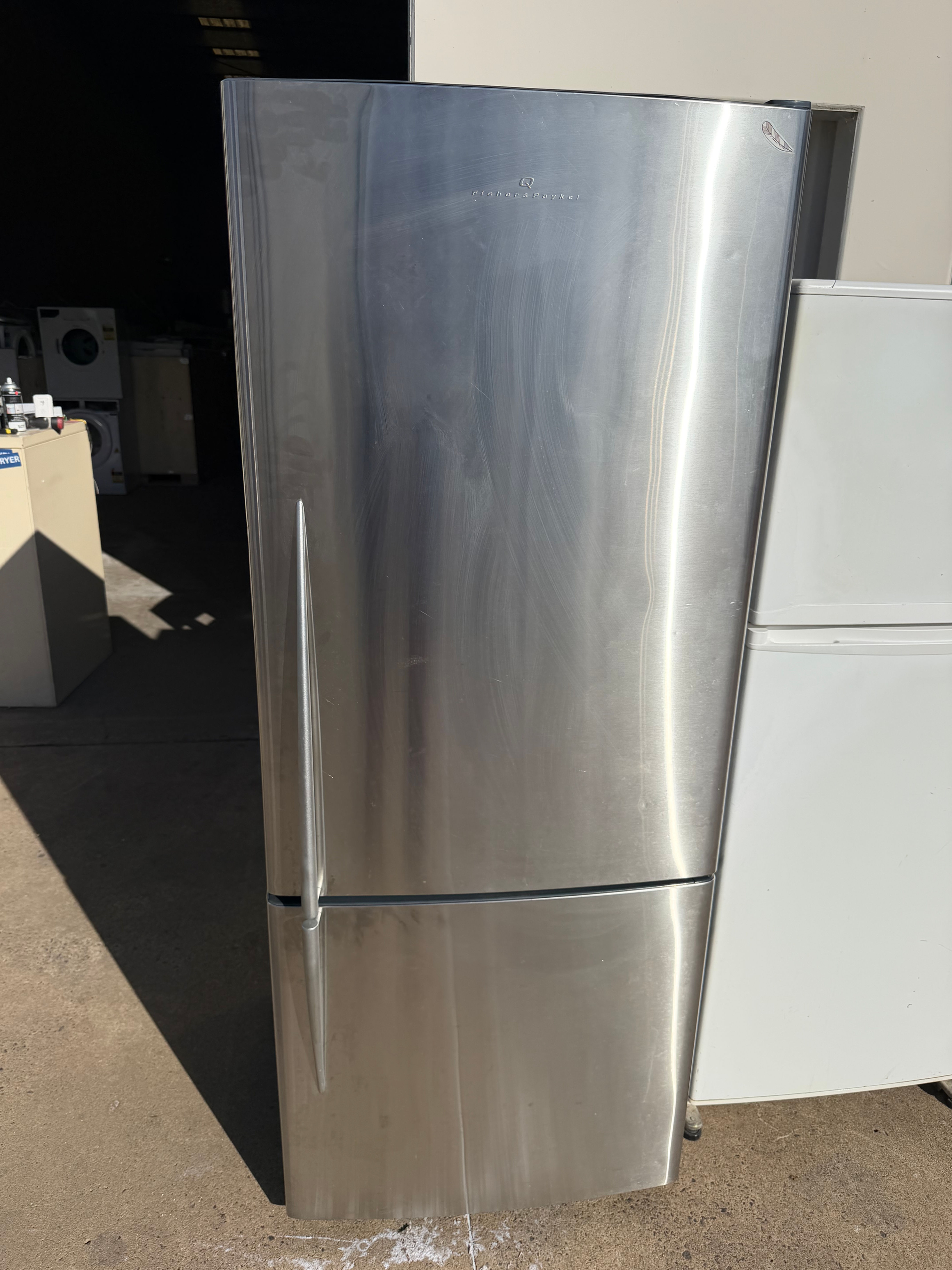 442L Fisher & Paykel Stainless Steel Bottom Mount Fridge (F797)