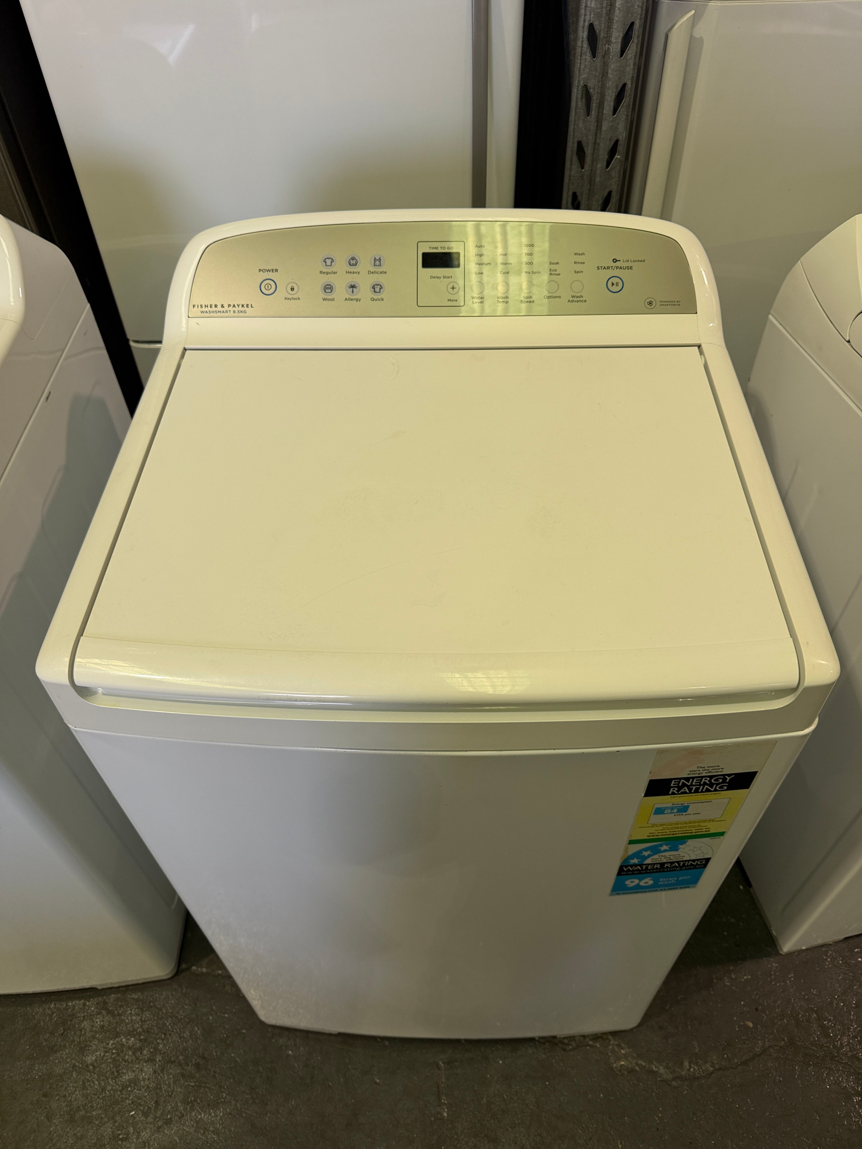 8.5kg Fisher & Paykel Top Loader (TL1921)