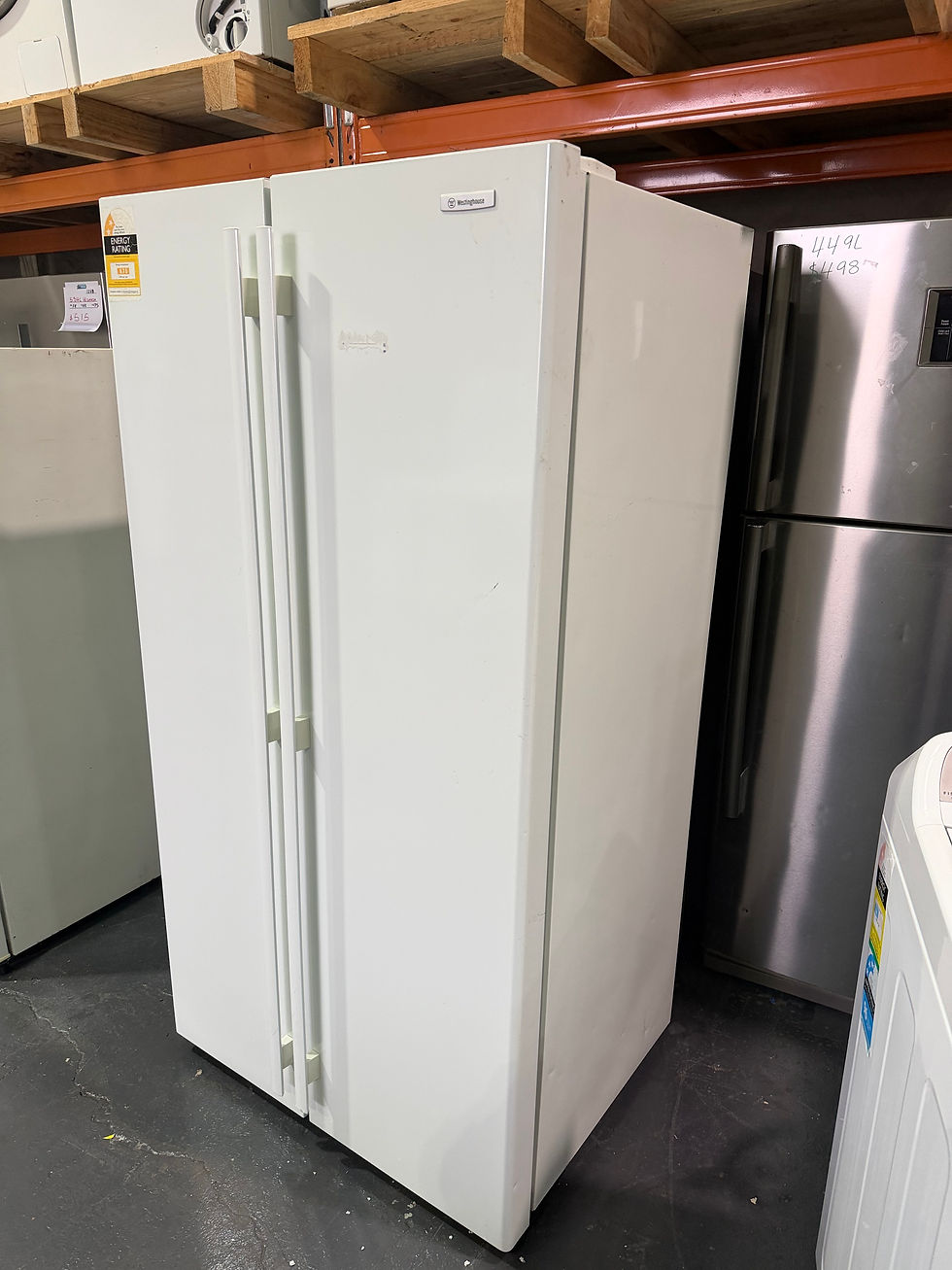Thumbnail: 606L Westinghouse Side by Side Fridge (F1162)