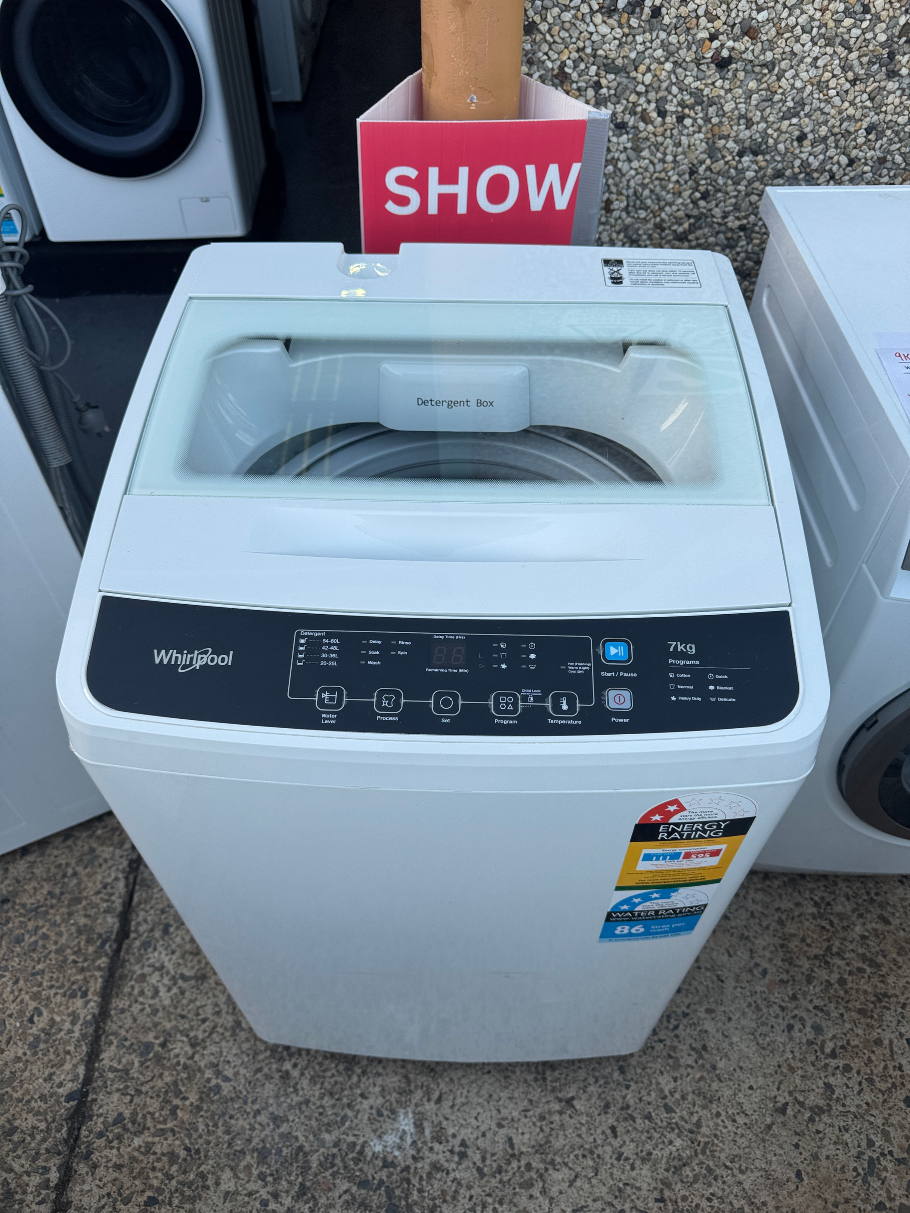 7kg Whirlpool top loader (TL1589)