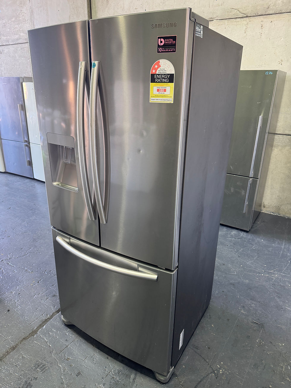 Thumbnail: 583L Samsung Stainless Steel French Door Fridge (F1276)