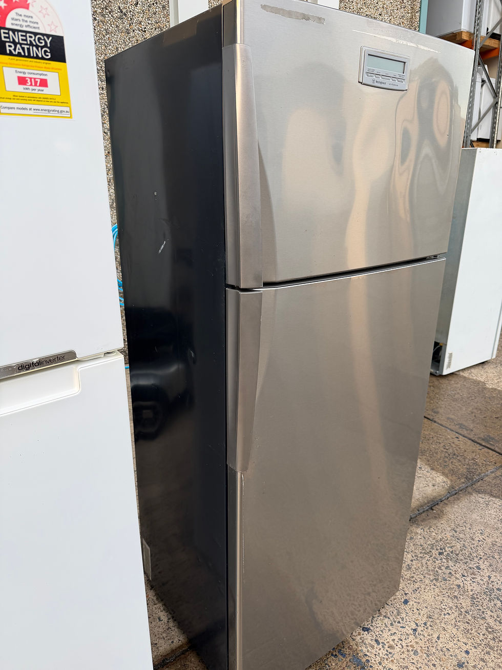 Thumbnail: 393L Westinghouse Top Mount Stainless Steel Fridge (F933)
