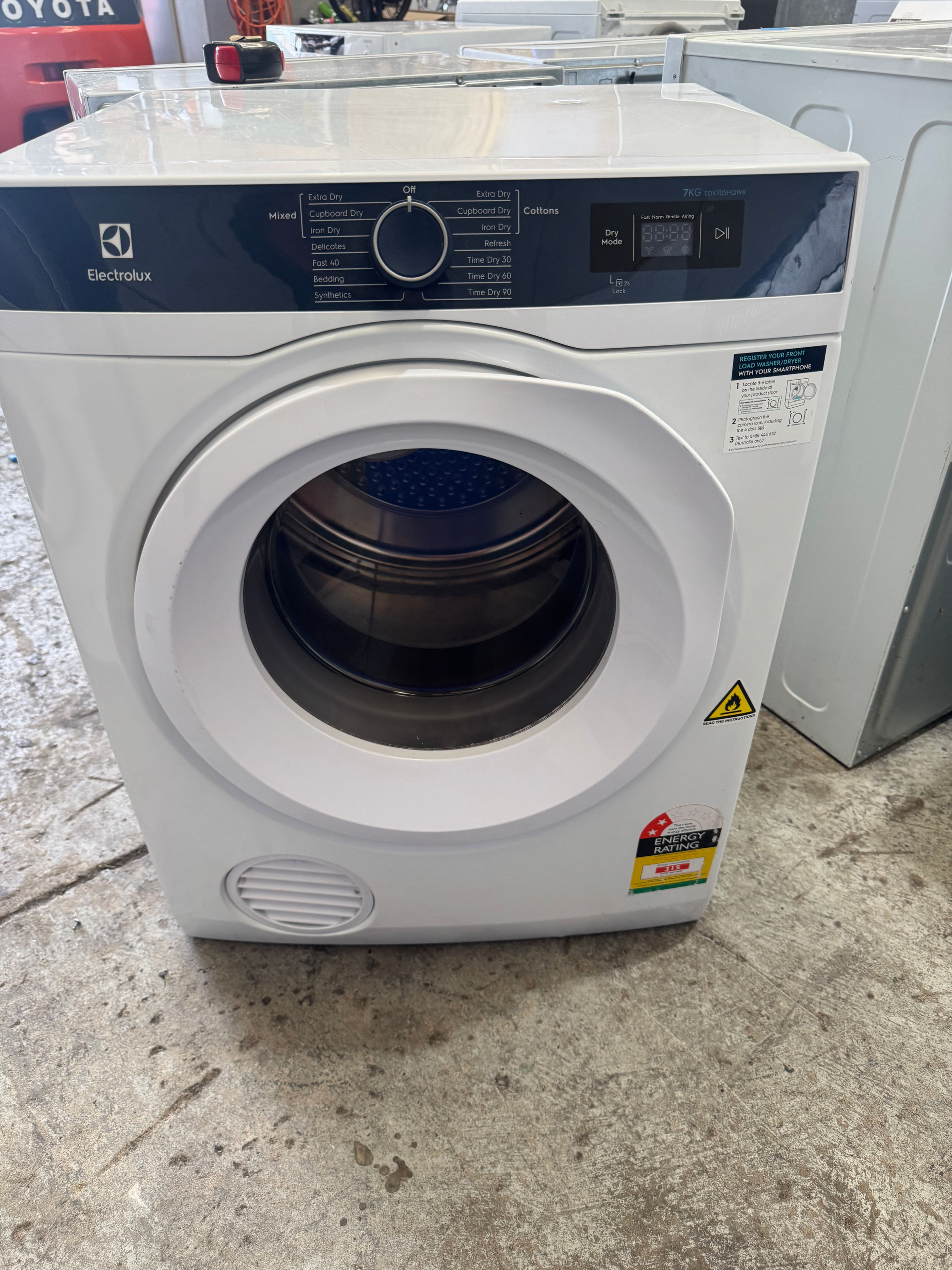  7kg Electrolux Tumble Vented Dryer (DR599)