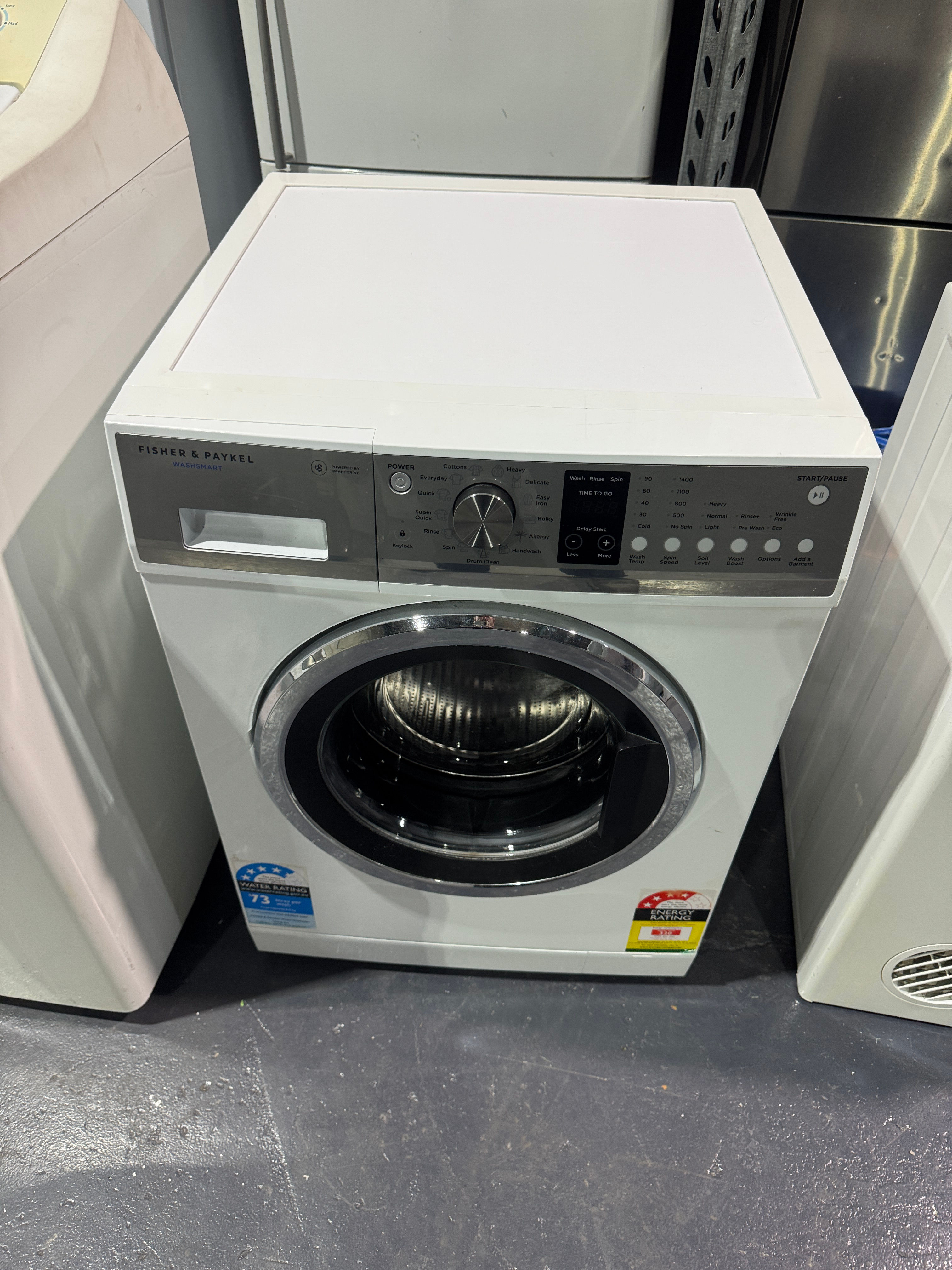 8.5kg Fisher & Paykel Washsmart Front Loader (FL1289)
