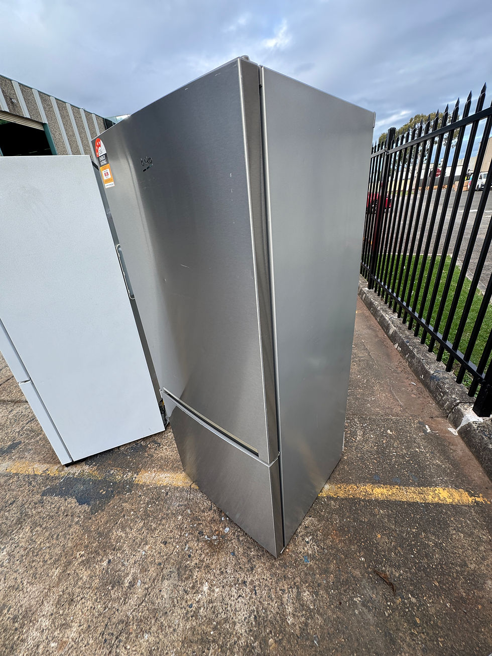 Thumbnail: 450L Beko Bottom Mount Stainless Steel Fridge (F1093)