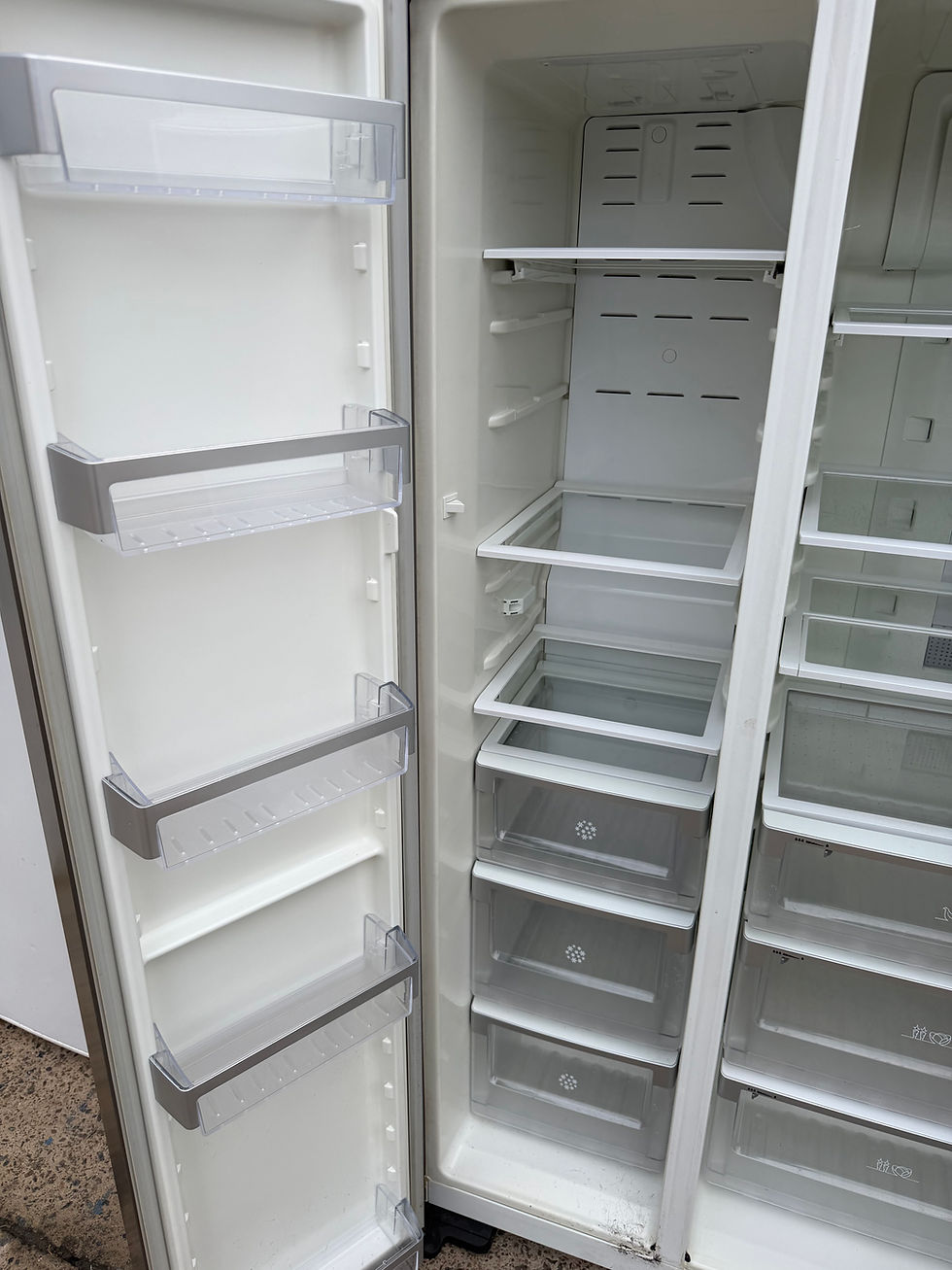 Thumbnail: 700L Electrolux Side by Side Stainless Steel Fridge (F851)