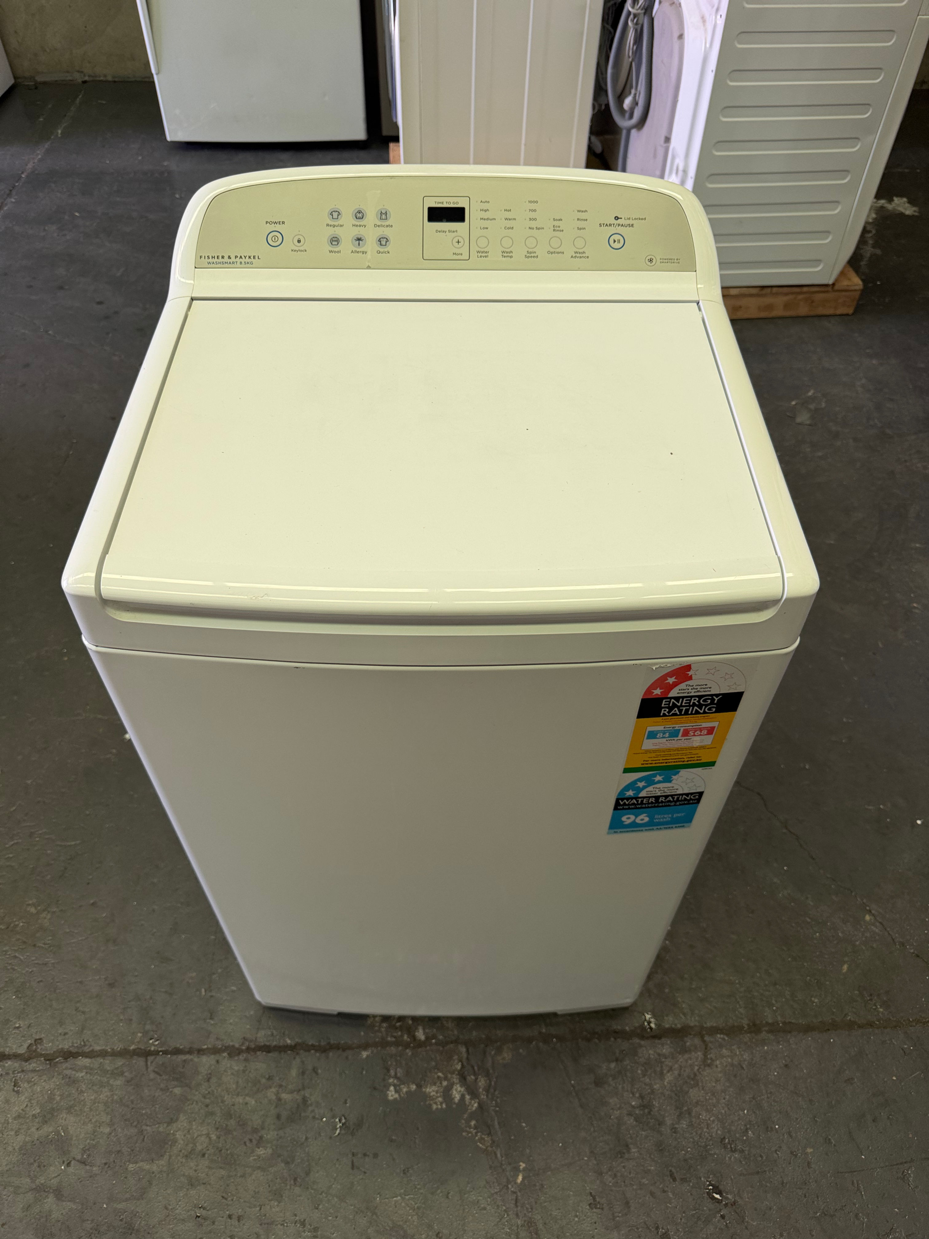 8.5kg Fisher & Paykel Top Loader (TL1966)