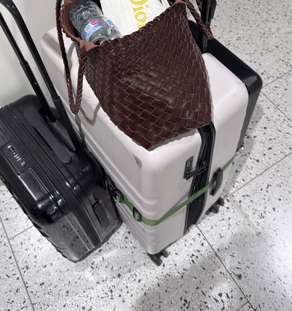 Holly's kit cases packed for France