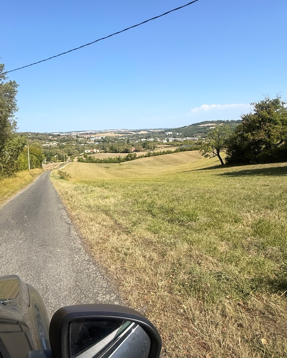 The French countryside after a wedding