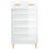 Thumbnail: White Gloss 5 Tier Shoe Rack with Drawer
