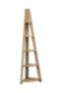 Thumbnail: Corner Ladder Etagere Display Shelf in Oak Effect Finish