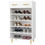 Thumbnail: White 5 Tier Shoe Rack with Drawer