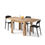 Thumbnail: Square Extending Kitchen Dining Table Butterfly Flip Top Seats up to 8 Wotan Oak