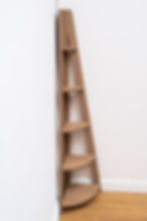 Thumbnail: Corner Ladder Etagere Display Shelf in Oak Effect Finish