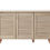 Thumbnail: Shoe Cabinet Stand Rack Storage Cupboard Sideboard Hall Unit with 3 Louvre Doors Oak Effect finish