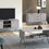 Thumbnail: Grey Large 2 Door 3 Drawer Sideboard on Hairpin Legs