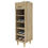 Thumbnail: Oak Narrow Shoe Rack with Drawer