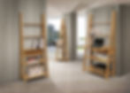 Thumbnail: Corner Ladder Etagere Display Shelf in Oak Effect Finish