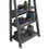 Thumbnail: Dark Grey Ladder Bookshelf 5 Tier Display Shelving Unit