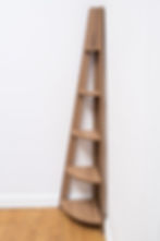 Thumbnail: Corner Ladder Etagere Display Shelf in Oak Effect Finish