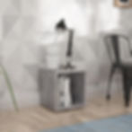 Single Cube Open Storage Shelf Display Cubby Hole Unit Bookshelf Bookcase Grey