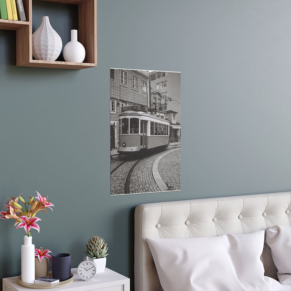 Thumbnail: "Tracks of Lisbon" – Iconic Tram Photo in Black and White