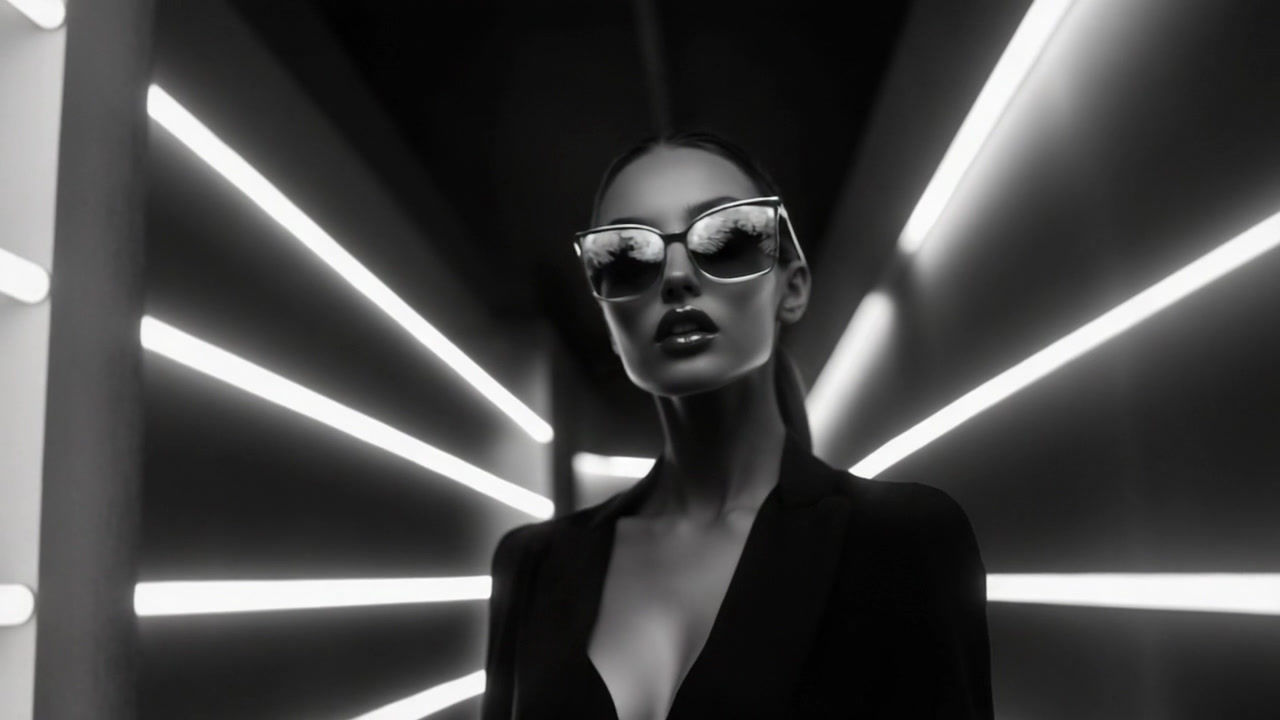 Futuristic Fashion Walk – Black & White