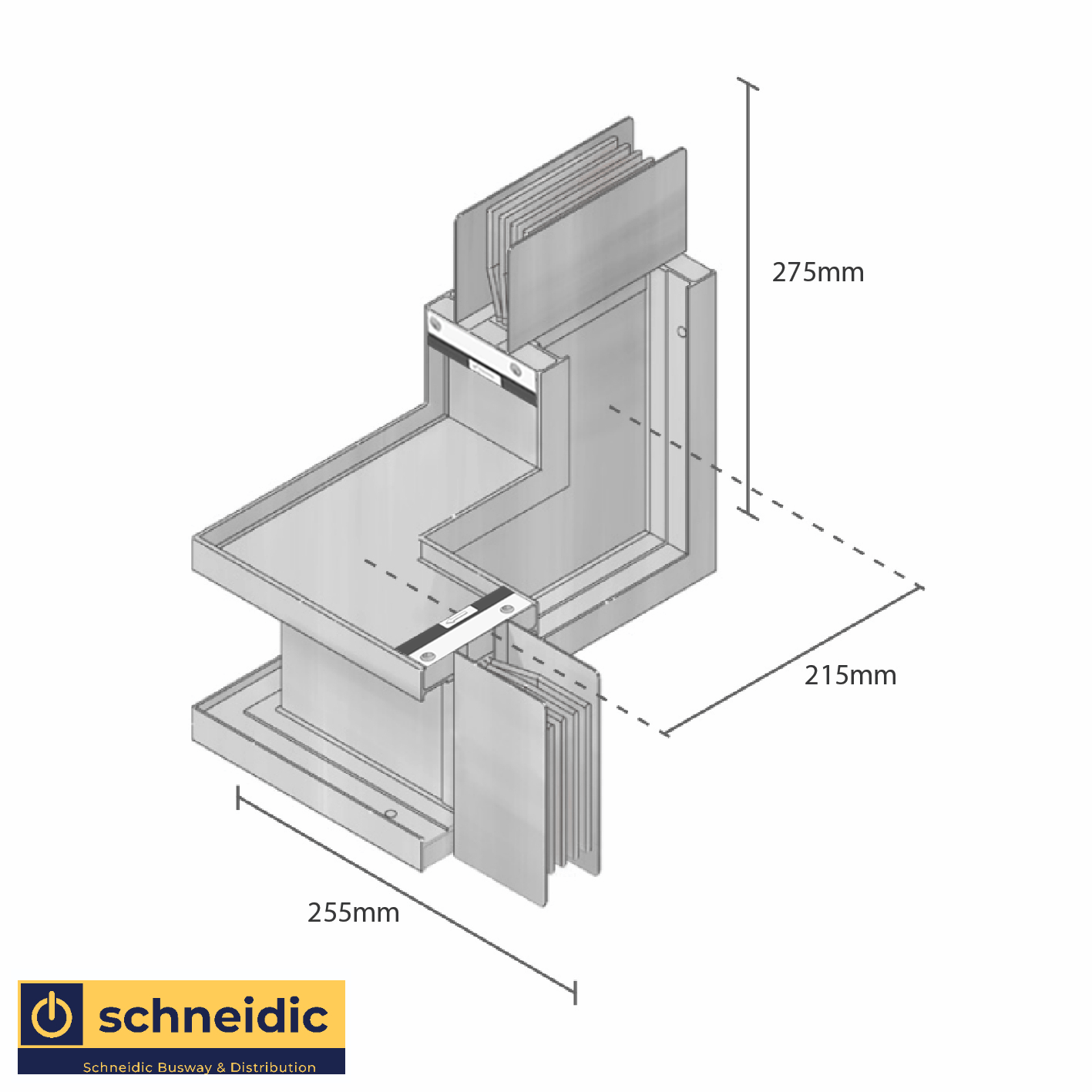 Combination Elbows | Edge Right Flatwise Up | 1250A | 208mm