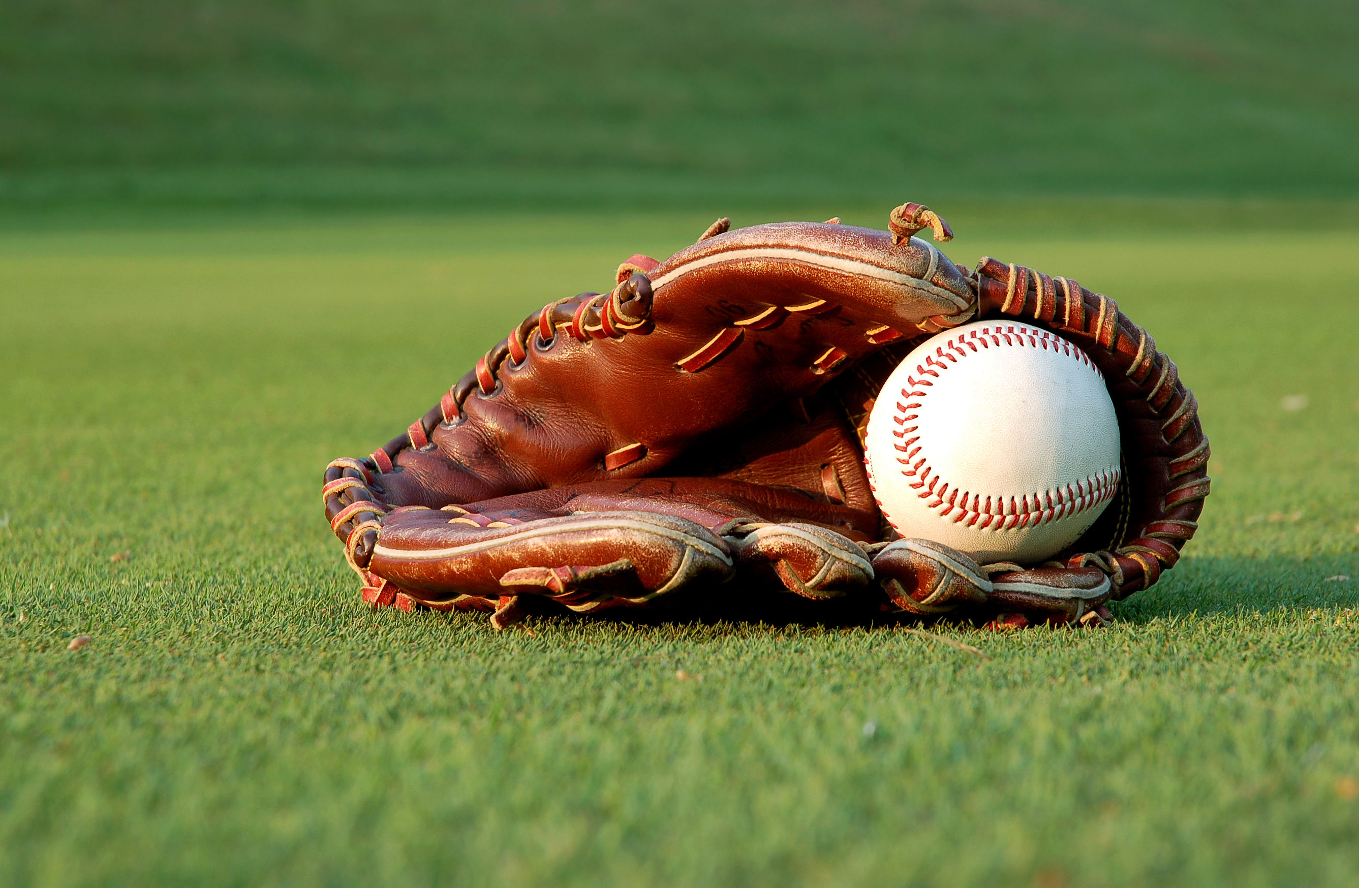 Baseball or Softball Glove and Ball