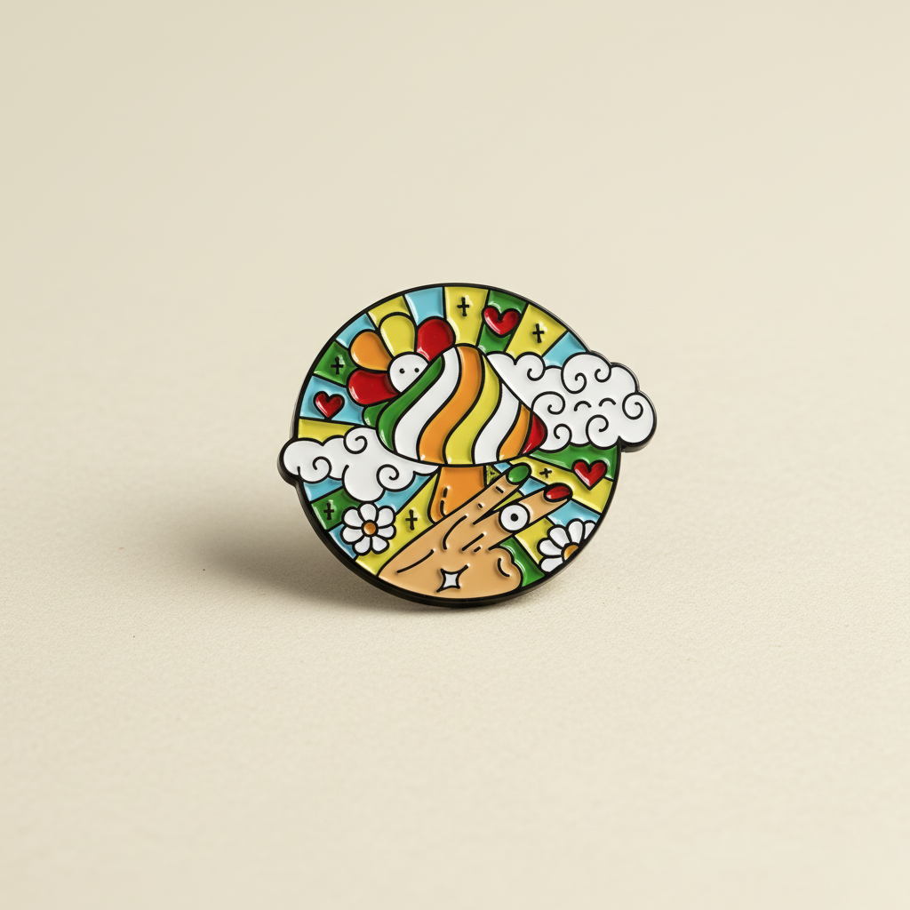 Psychedelic Shroom | Enamel Pin