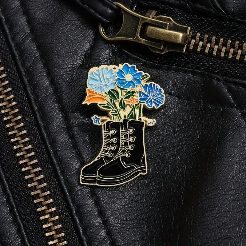 Thumbnail: Flower Boots | Enamel Pin