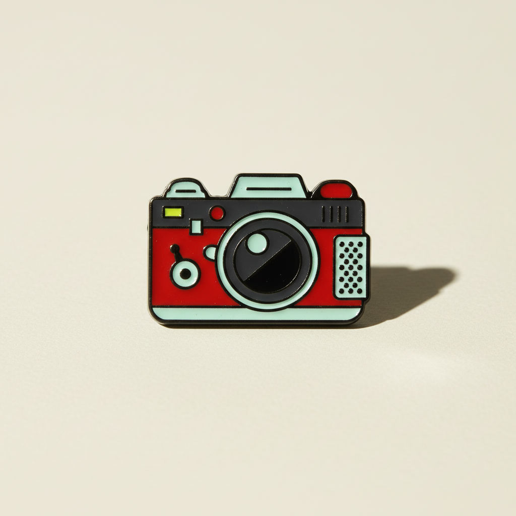 Vintage Travel Camera | Enamel Pin