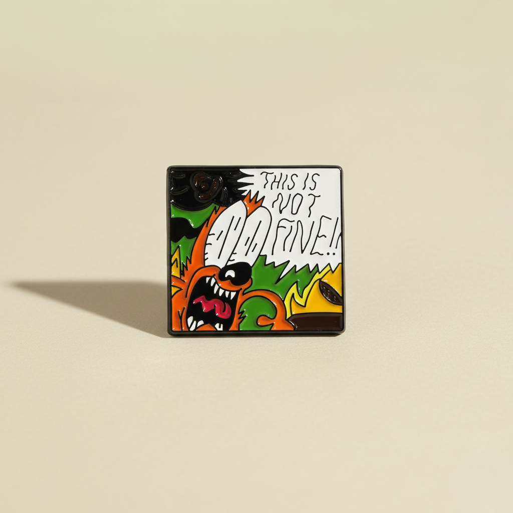 This Is Not Fine!! | Ren & Stimpy | Enamel Pin
