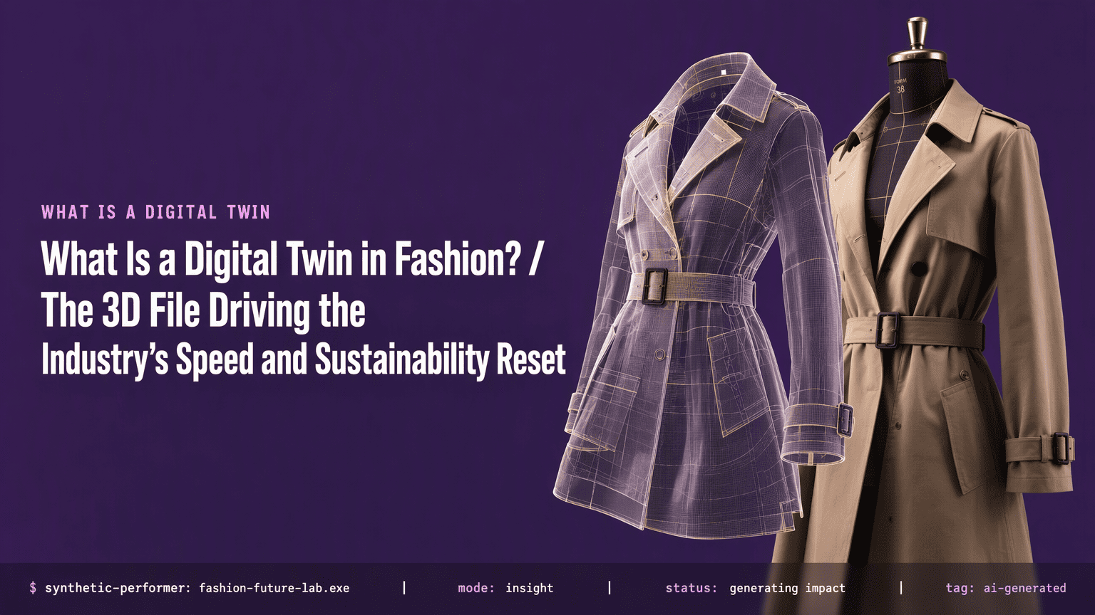 What Is a Digital Twin in Fashion? The 3D File Driving the Industry’s Speed and Sustainability Reset