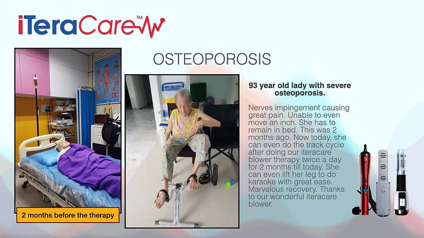The iTeraCare Terahertz Frequency Wand has shown improvements with people who have osteoporosis