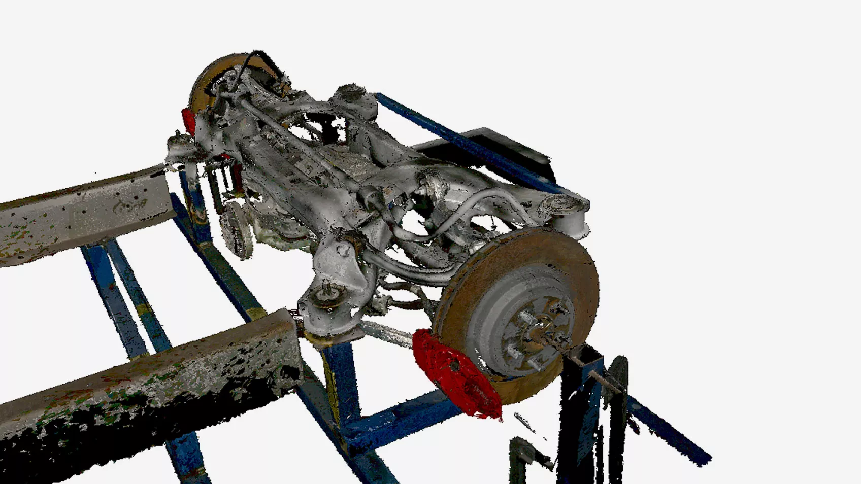 rear suspension 3d scan