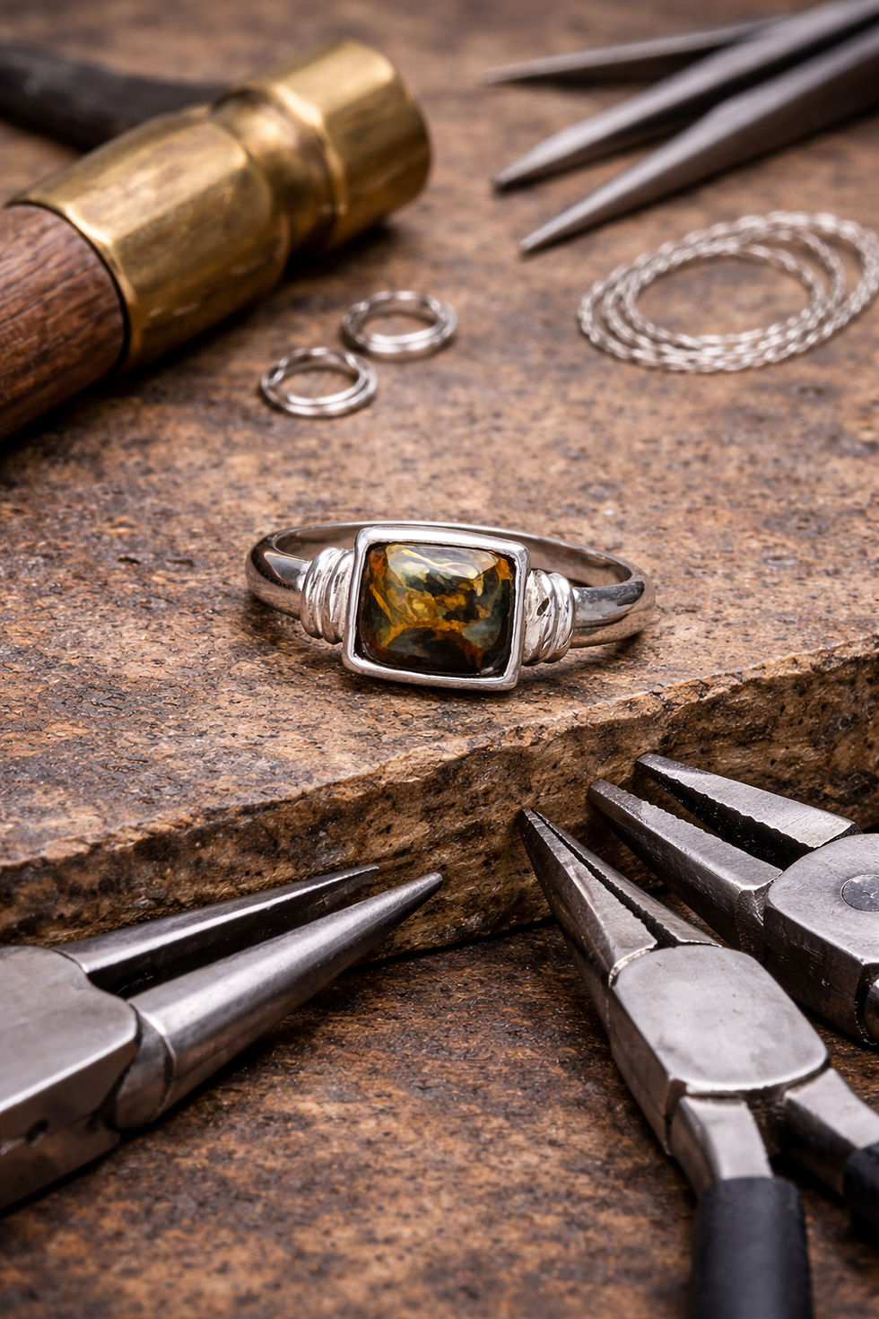Thumbnail: Pietersite Ring Size 9