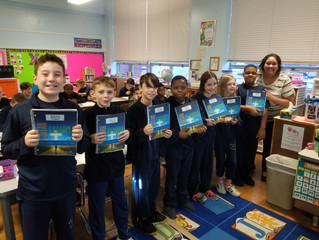 October 2018 donation to Holy Cross Elementary.