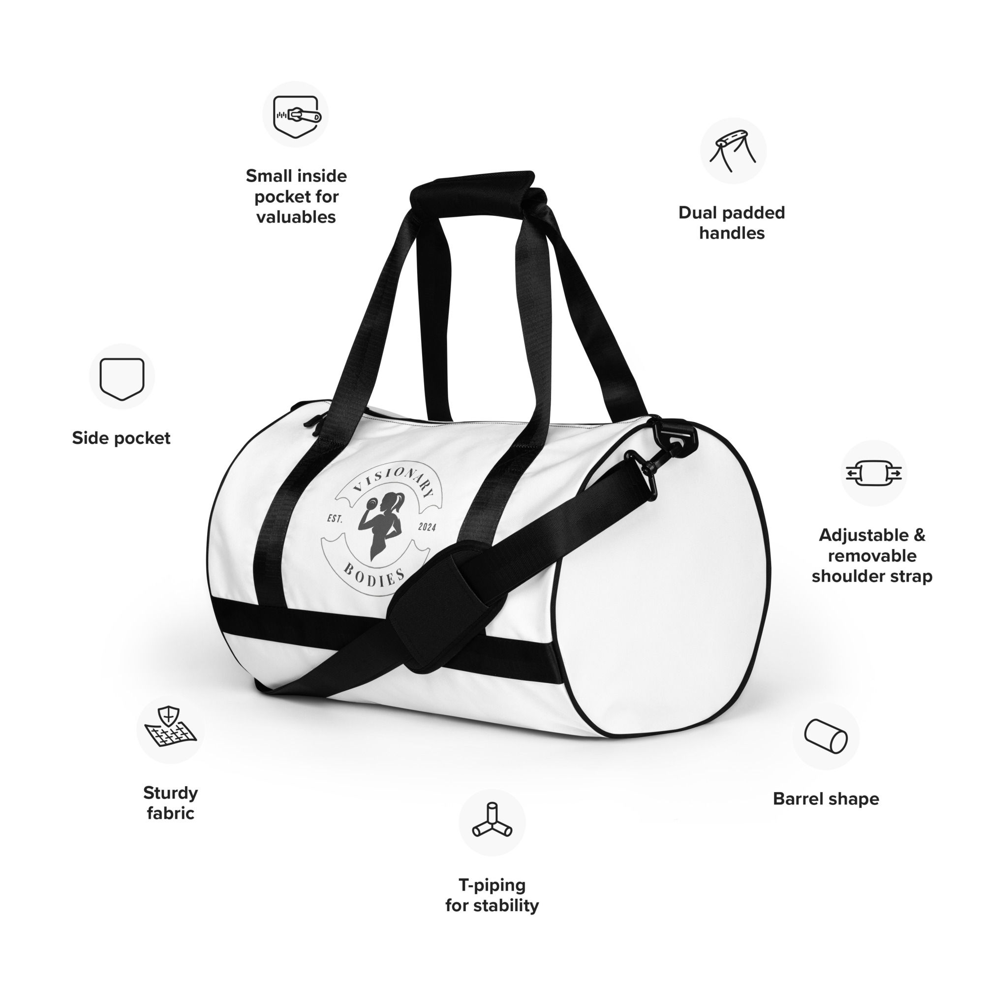 All-over print gym bag