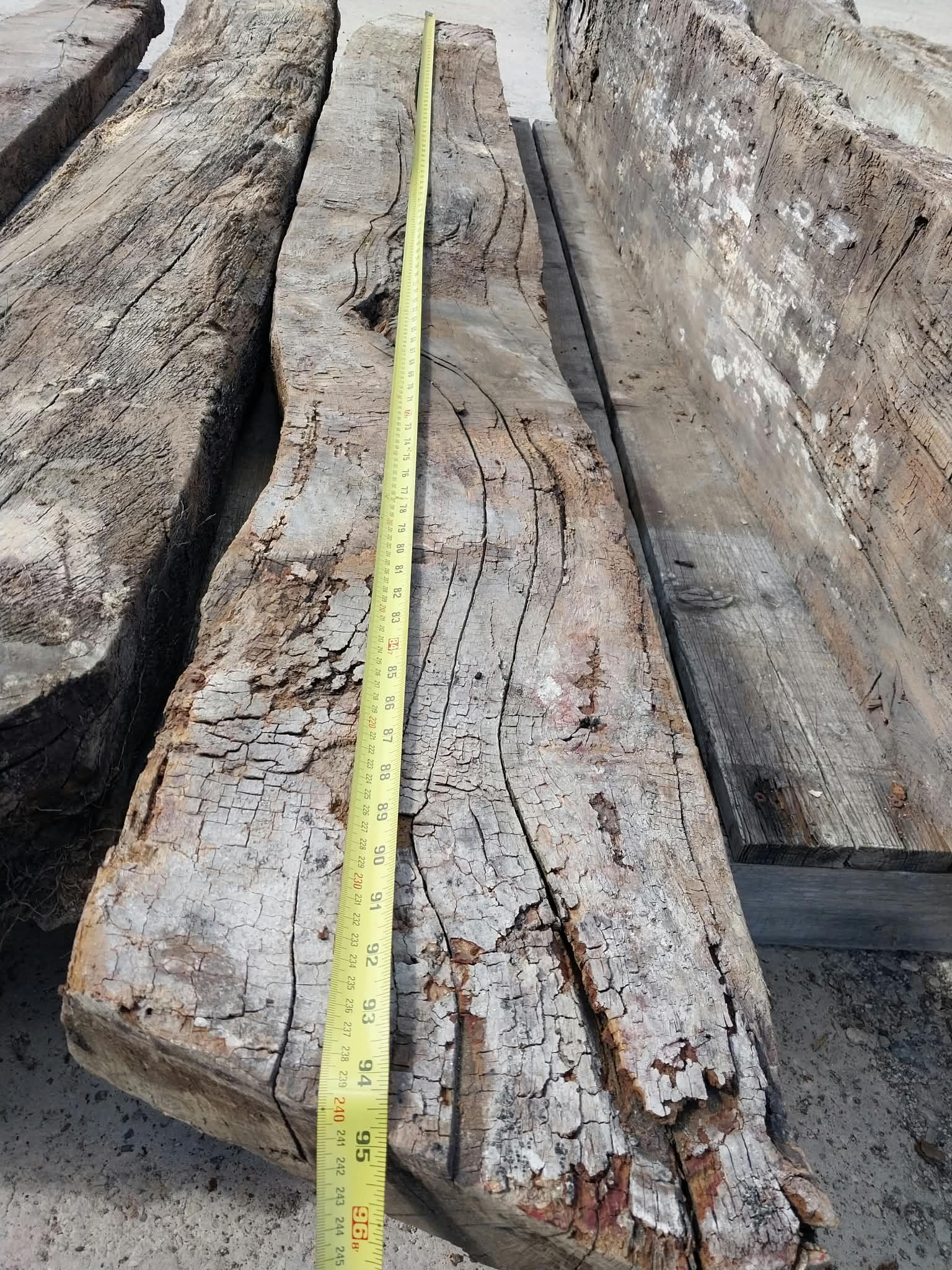 Reclaimed English Oak Beam 16th Century – Rustic Beam 7.8 feet